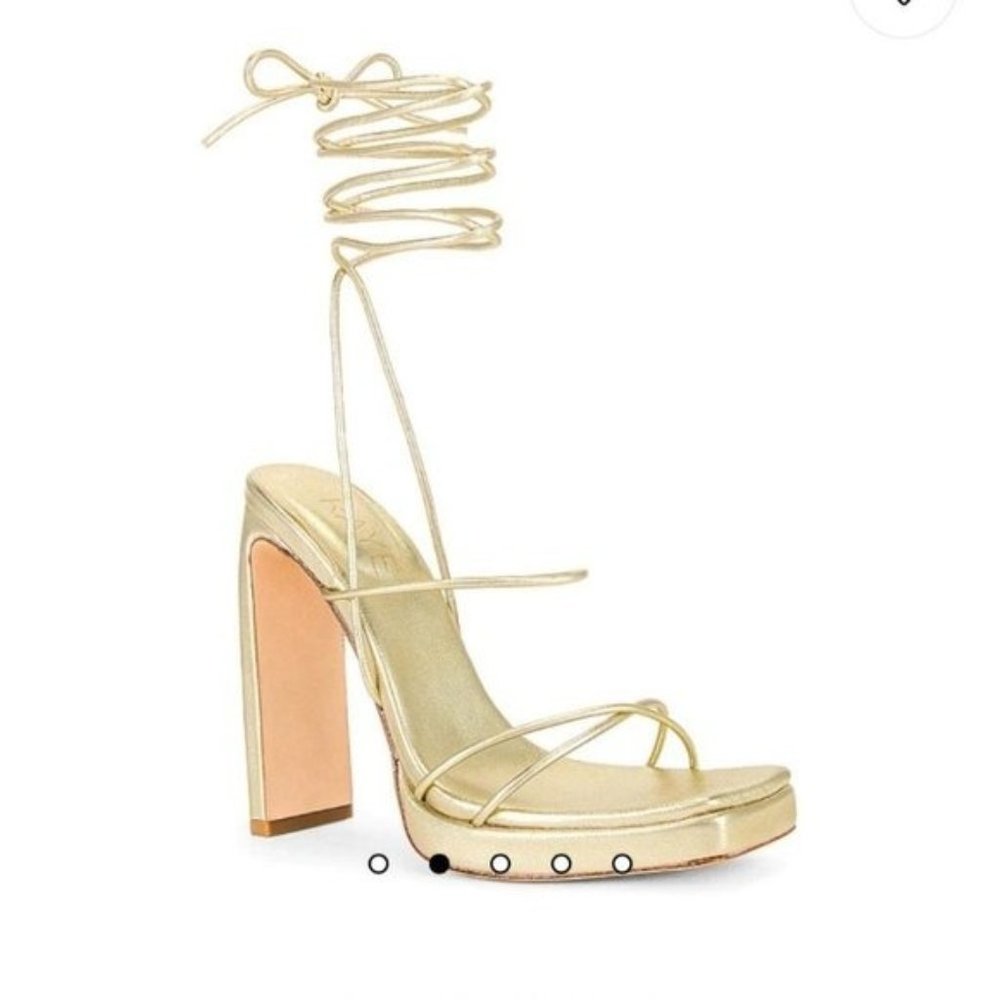 Raye Laser Heel in Gold